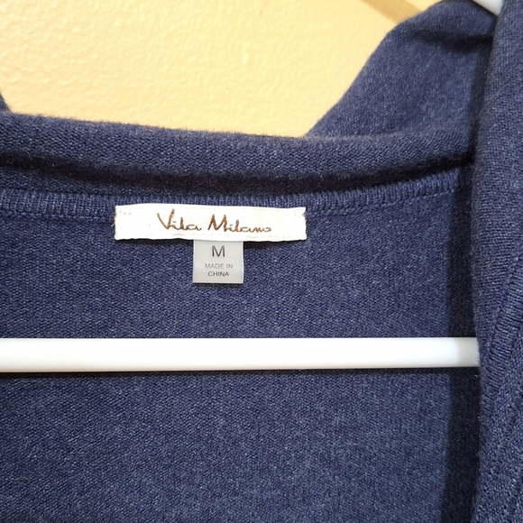 Vila Milano Hooded Open Nylon Wool Blend Cardigan - Picture 3 of 5